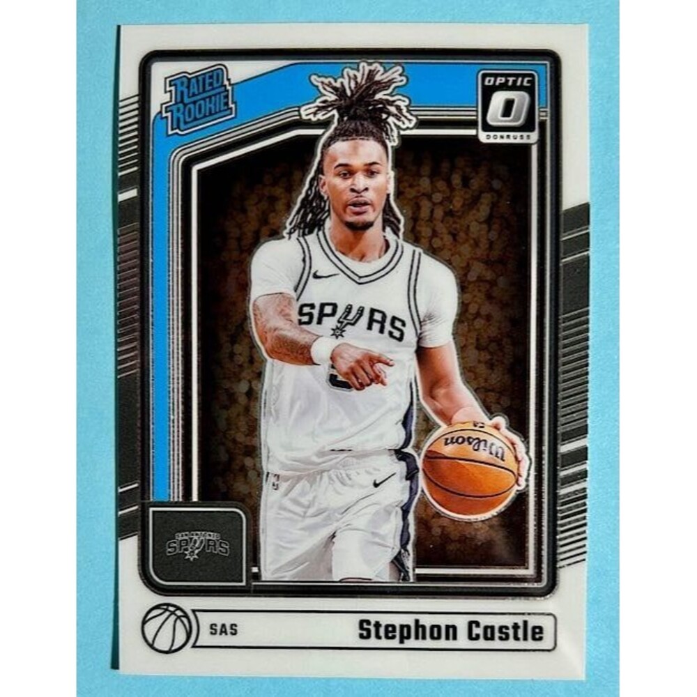 2025 Donruss Rated Rookie Spurs ,Stephon Castle Card #254